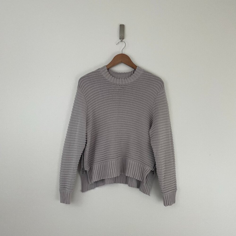 Varley Talbert Rib Knit Side Zip Pullover Sweater Size XS